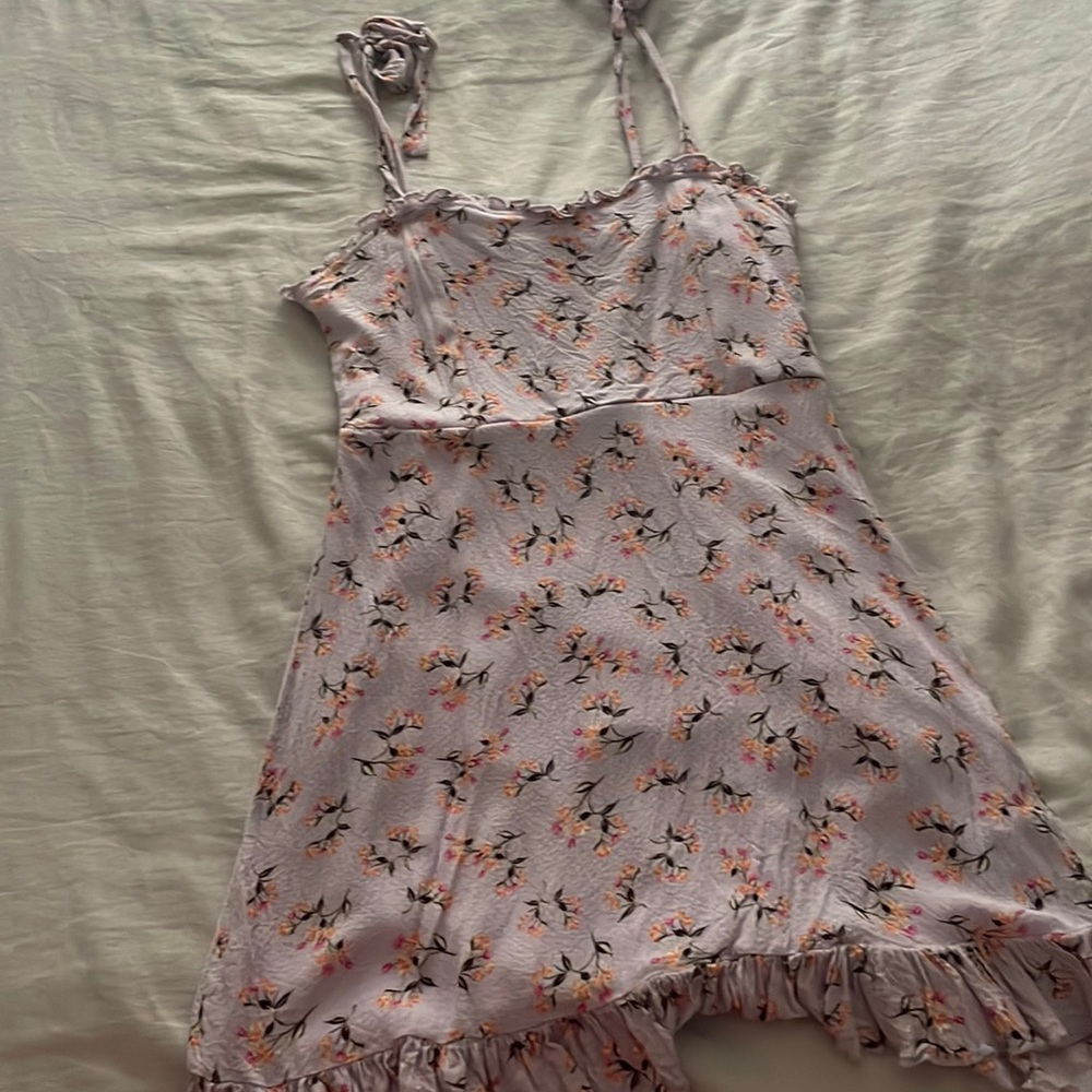 Purple Floral Sundress